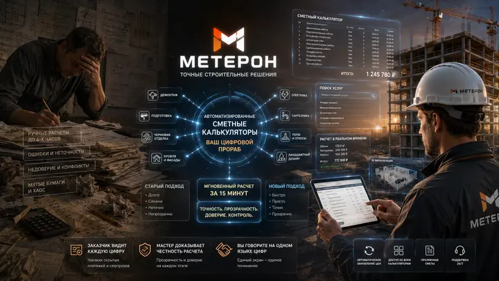 сметные калькуляторы Метерон